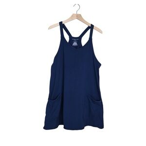 Sincerely Jules Women's L Active Navy Romper Mini Dress